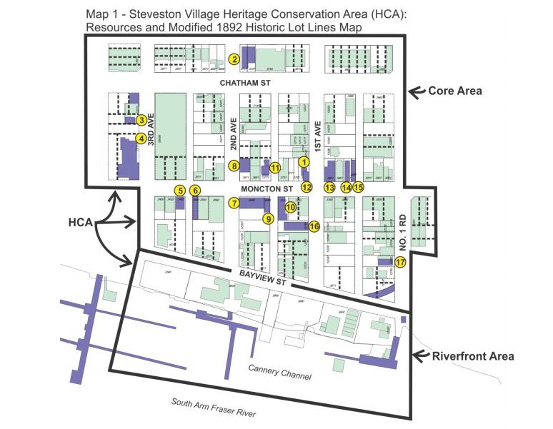 Steveston heritage map