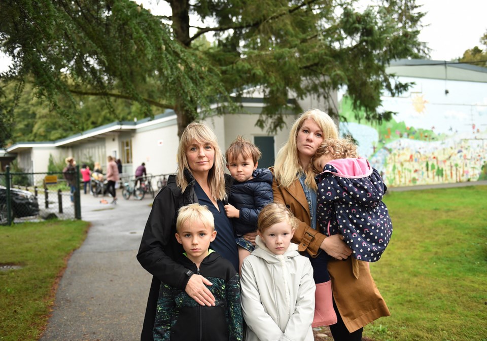 For Queen Elizabeth Annex parents Kate Hood (right) and Rebecca Pitfield the idea of closing the sch