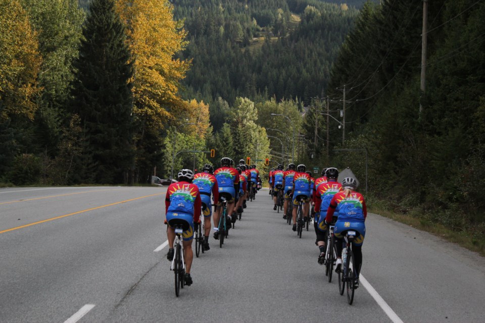 Two New Westminster police members took part in the Cops for Cancer bike ride.