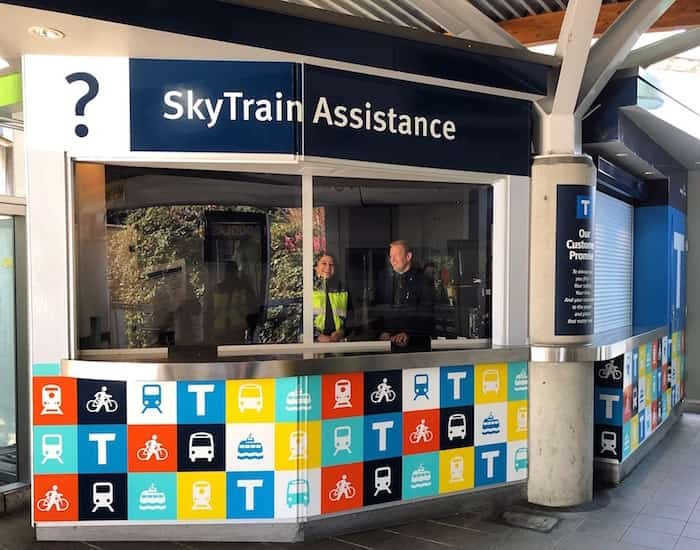 skytrain customer service counter