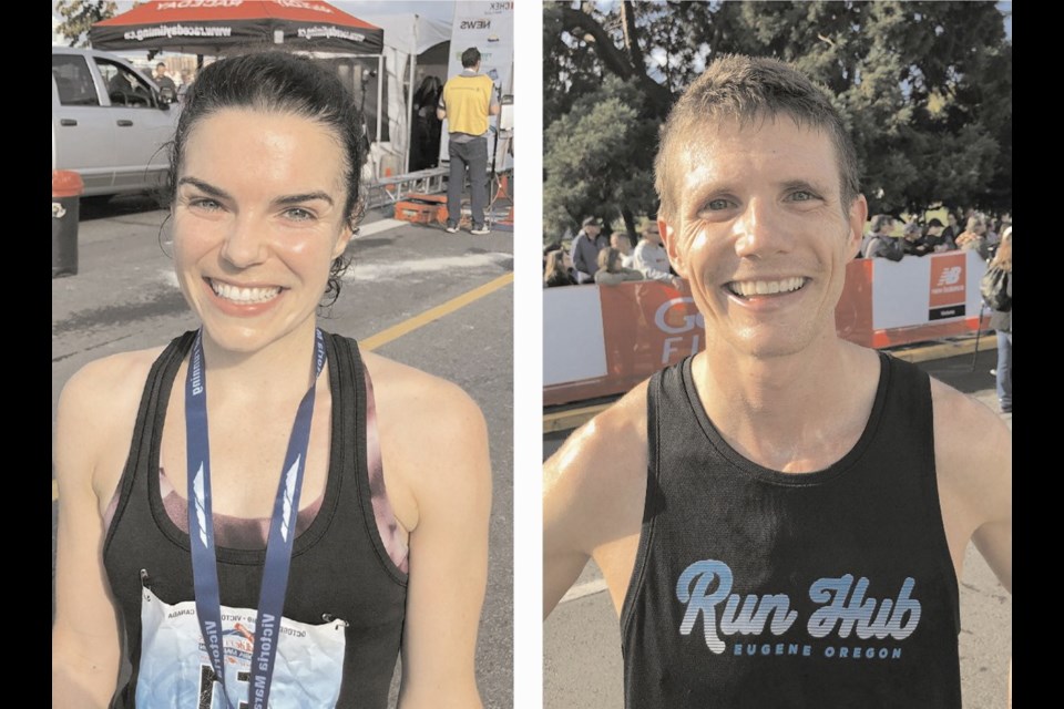Andrea Lee, from Black Creek, won the women's marathon race in two hours, 46 minutes, 46 seconds. Eric Finan, based in Eugene, Oregon, won the men's race in two hours, 17 minutes, 52 seconds.
