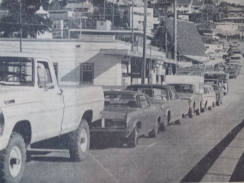 Powell River ferry lineup, 1969