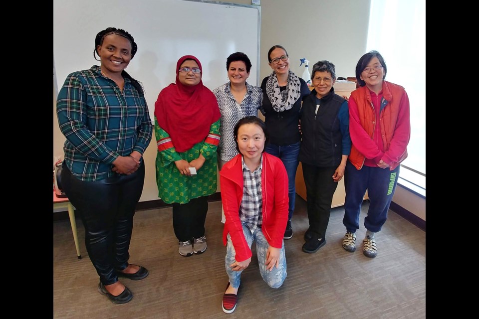 Participants in the Culture Chats Intercultural Women's Writing Group. They're holding a public reading on Saturday, Oct. 19.