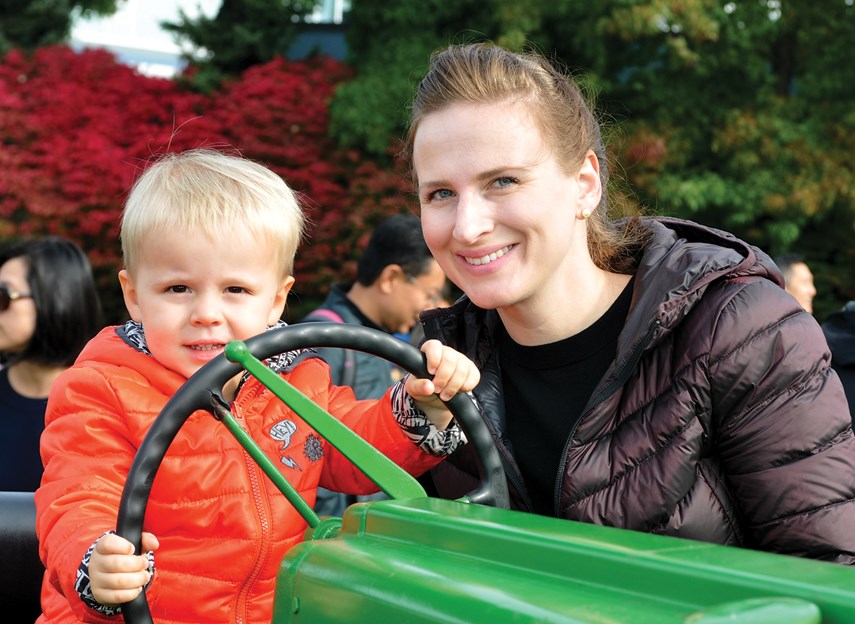 Natalia Ivolgina and son Daniel Vortel.