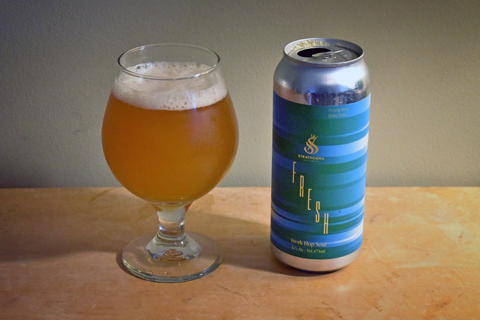 Strathcona Beer Co.’s Fresh is a dry-hopped sour ale that features fresh B.C.-grown Cashmere hops,