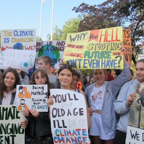 Sept. 27 climate strike march.