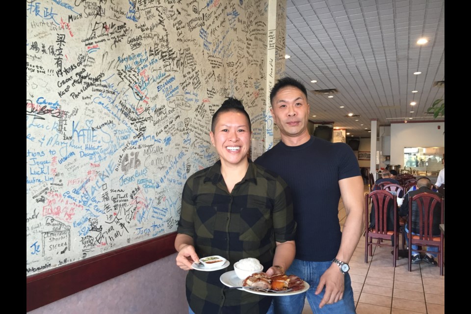 Linda Cheung and her brother Lawrence are thrilled to present their signature dish to local foodies. Nono Shen photo