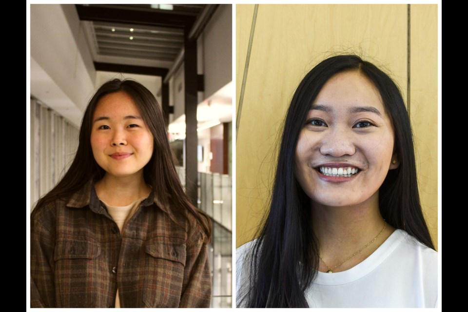 Port Moody's Carmen Kim (left) and Laura Chen of Richmond started Green Jobs for All, and in the lead up to the election, have released videos in Korean and Chinese in the hopes of encouraging new immigrants to vote for candidates who promise action on climate change.