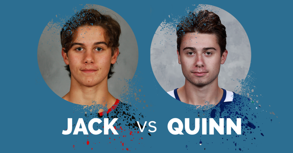 Jack vs Quinn Hughes banner