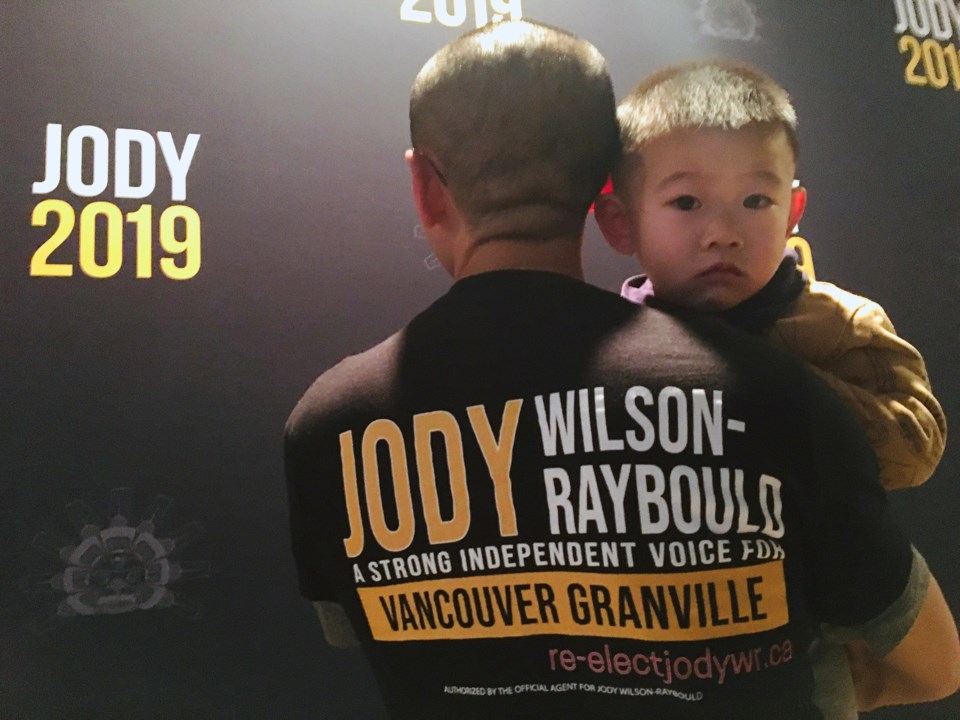 All ages came out in support of Vancouver Granville independent incumbent Jody Wilson-Raybould. Phot
