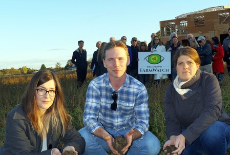 Laura Gillanders, left, and members of Richmond Farmwatch