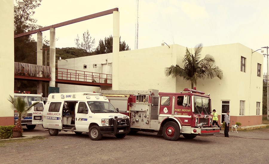 Port Moody fire truck in Mexico