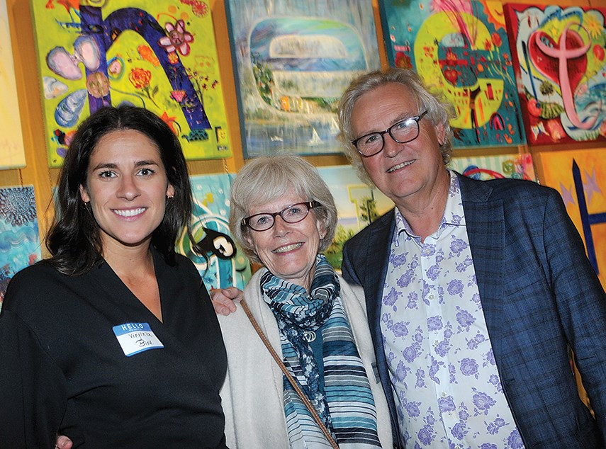 British Pacific Properties' Virginia Bird, Kay Meek Arts Centre vice-chair Patricia Bowles and West Vancouver Community Arts Council board chair David Morton.