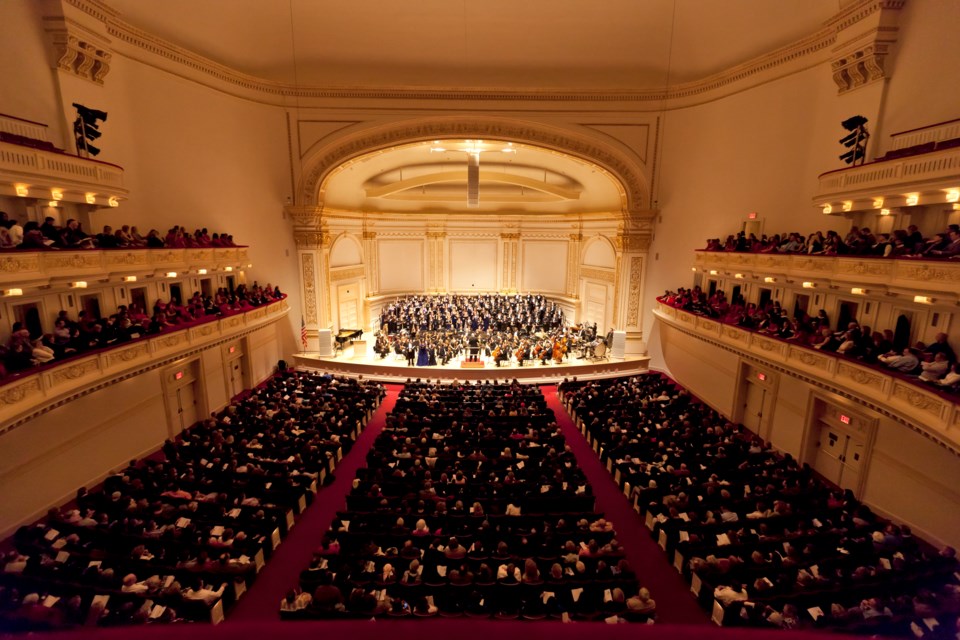 The concert producer, DCINY, holds their annual Christmas concert "Messiah" at Carnegie Hall. Photo submitted