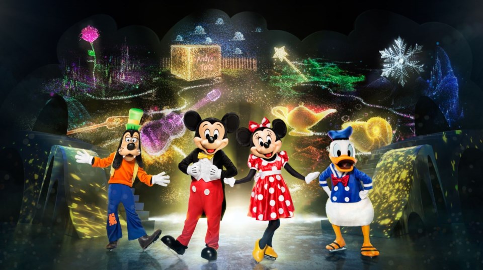 Disney on Ice’s Mickey’s Search Party skates across Pacific Coliseum Nov. 28 to Dec. 1.