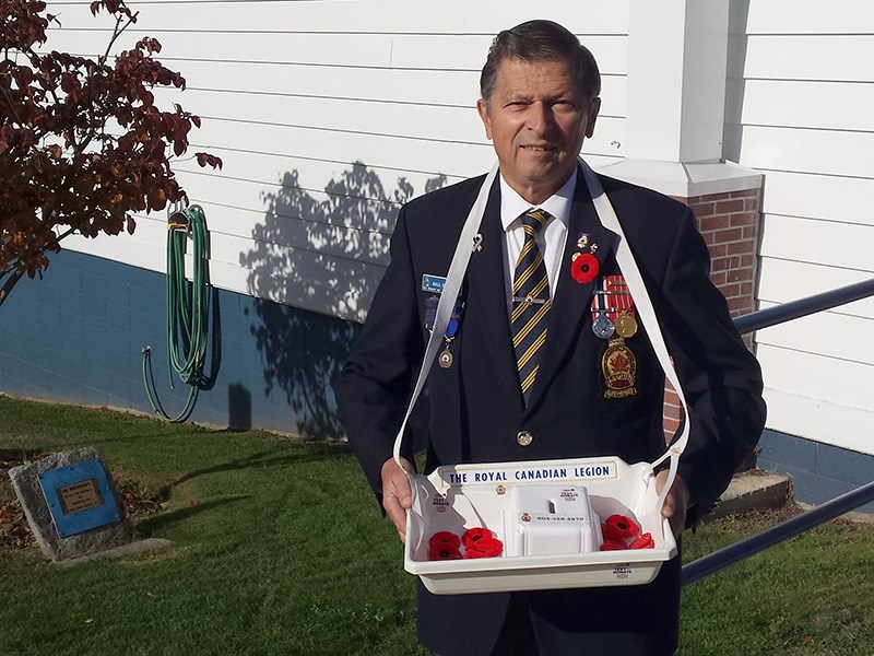 Powell River Royal Canadian Legion Branch 164 poppy committee chair Bill Demkiw
