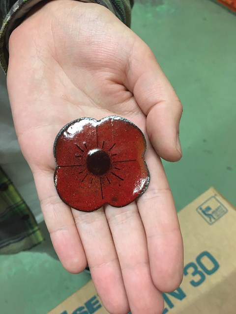 enamel poppy