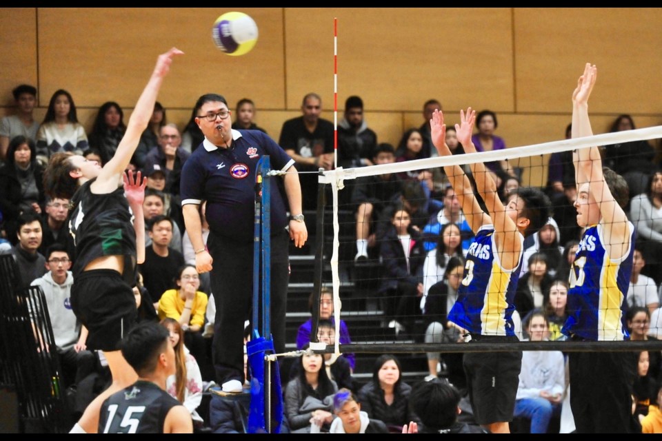 McRoberts Strikers saved their best for last in the Richmond Senior Boys Volleyball League, defeating previously undefeated Steveston-London 3-1 on Thursday night to win the city title.
