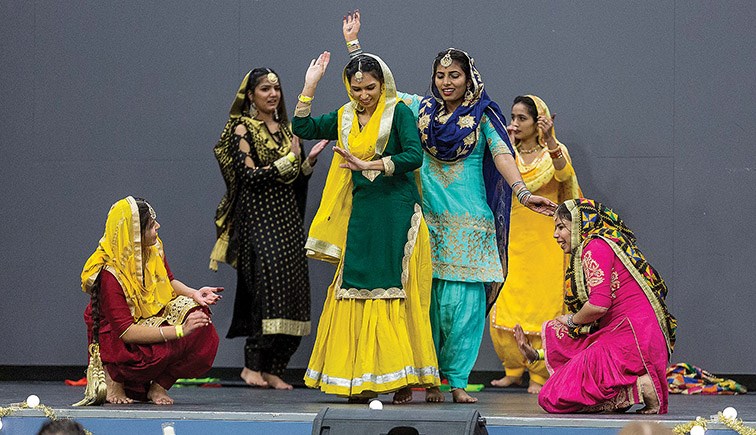 A traditional garba is performed during the 4th Annual Diwali Celebration on Friday night at Prince George Civic Centre. Citizen Photo by James Doyle