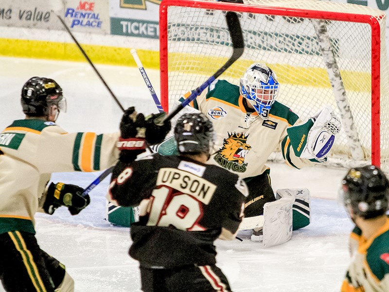 Powell River Kings goaltender Derek Krall