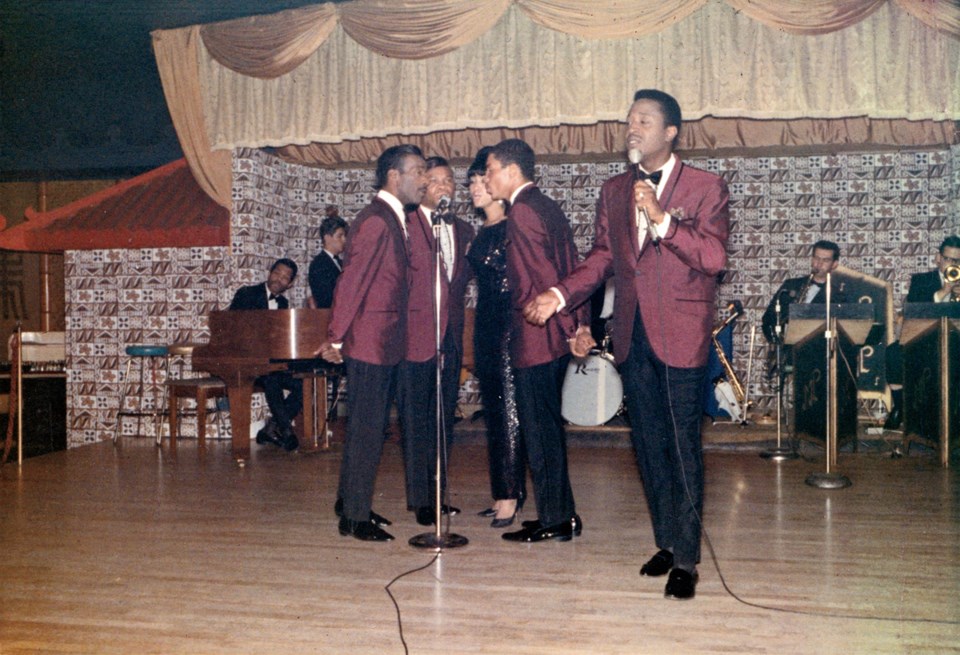 The Platters performing at the Marco Polo. Photo courtesy of Tom Carter Archives