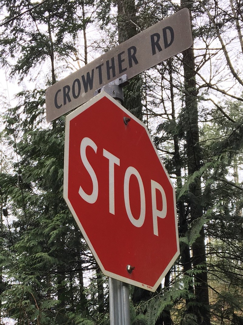 Crowther Road, north of Powell River