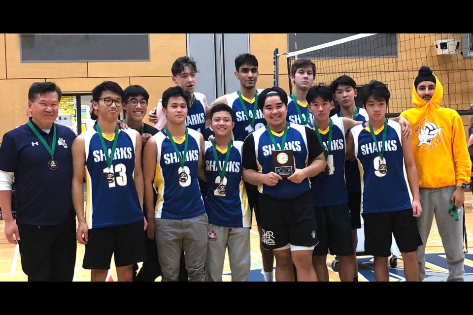 A win over Fraser Heights on their home court Friday night earned the Steveston-London Sharks third place and a trip to the provincials at the inaugural South Fraser AAA Championships.