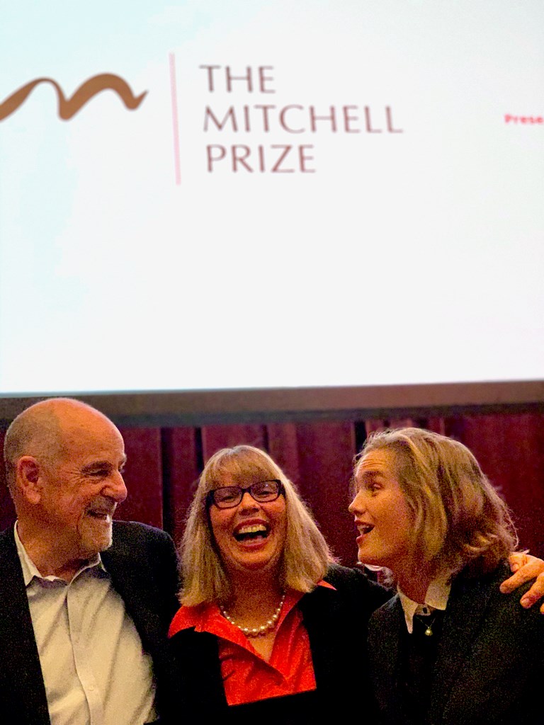 Susan Alexander (centre) with her husband Ross (left) and daughter Libby (right).