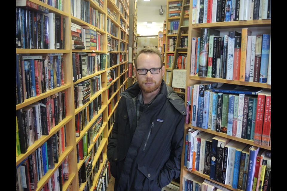 Darcy Van Poelgeest, at Village Books in Steveston, where he's hosting a book signing on Saturday for his newly launched hardcover of Little Bird. Alan Campbell photo