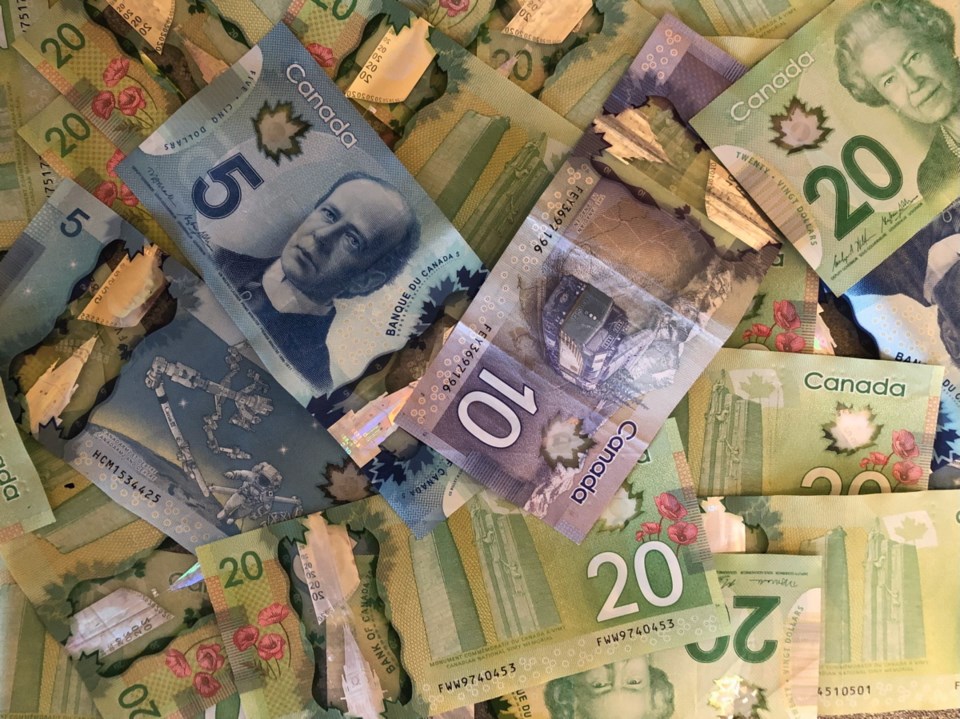 generic photo Canadian cash currency