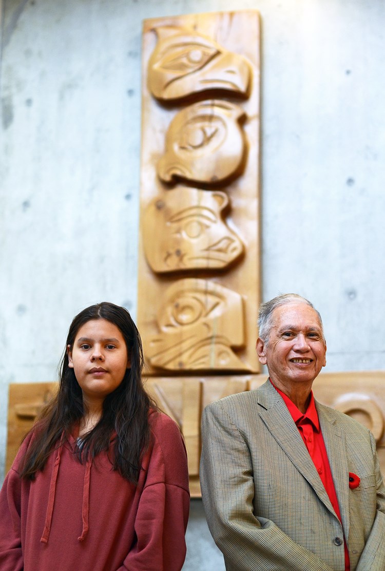Alpha Secondary carving, Ben Hourie, Latash Nahanee