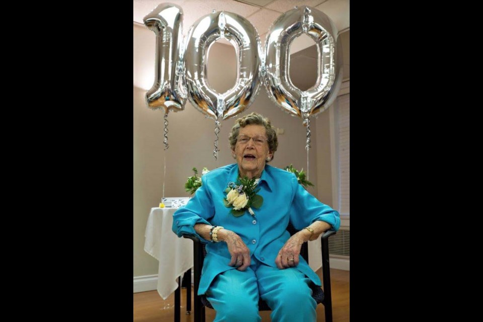 Isabelle McClellan, an original Cora Brown resident on Sea Island, turned 100 this week. Photo submitted