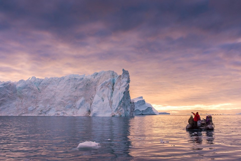 Iceberg in the water