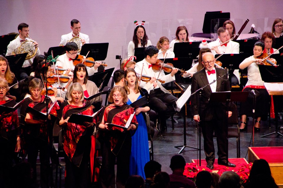 Host Christopher Gaze and singers from EnChor will once again join the VSO for A Traditional Christmas. The concert is at Michael J. Fox Theatre Dec. 10 as part of the annual Lower Mainland tour.