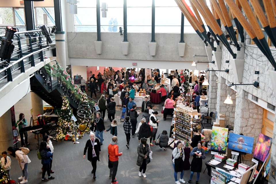 Holiday shoppers packed the Shadbolt Centre for the annual Deer Lake Craft Festival.