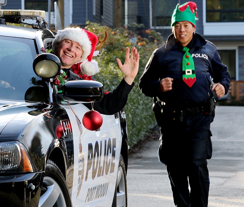 Port Moody police Santa blitz