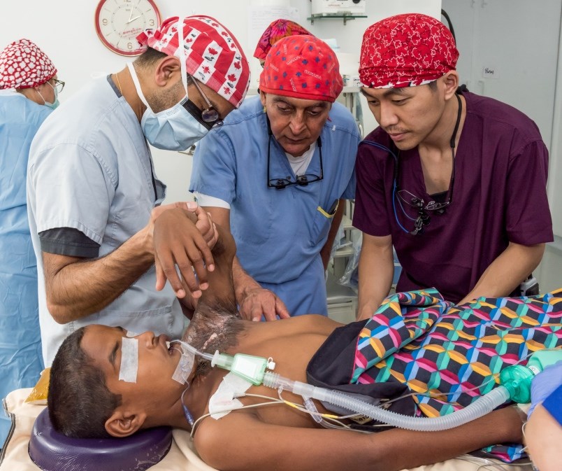 for his decades of work treating some of the world’s poorest children suffering with facial deformit