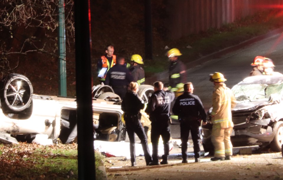 Second person dies on a Burnaby road after driver rolls truck_1
