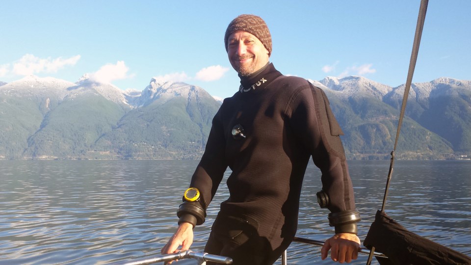 Dr. Alejandro Frid, pictured here in Howe Sound, will give an author talk at the Bowen Library Dec.