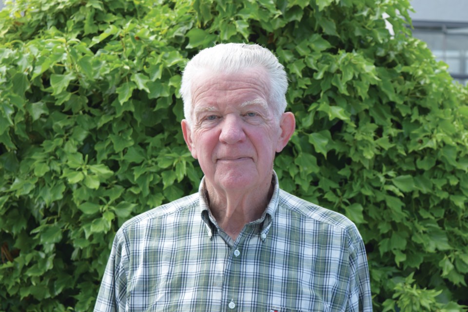 Mike Shanks at the Coast Reporter offices after announcing his 2018 bid for re-election to Sechelt Council.