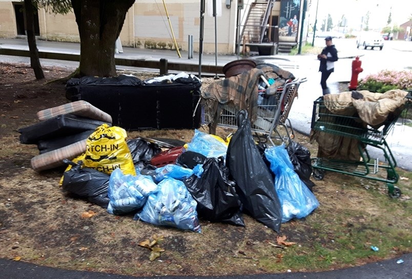 An example of a litter clean up in Port Coquitlam. Littering is getting out of hand and the city is