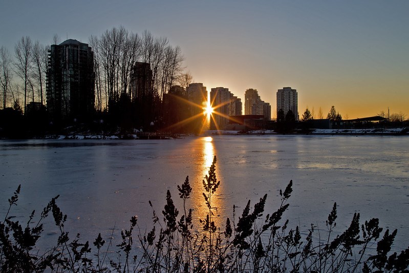 Sunset at Lafarge Lake