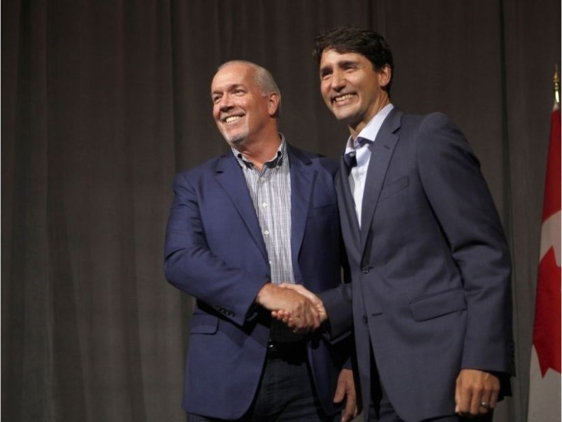 Premier John Horgan, Prime Minister Justin Trudeau