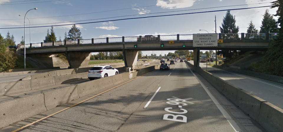 highway 99 steveston highway overpass