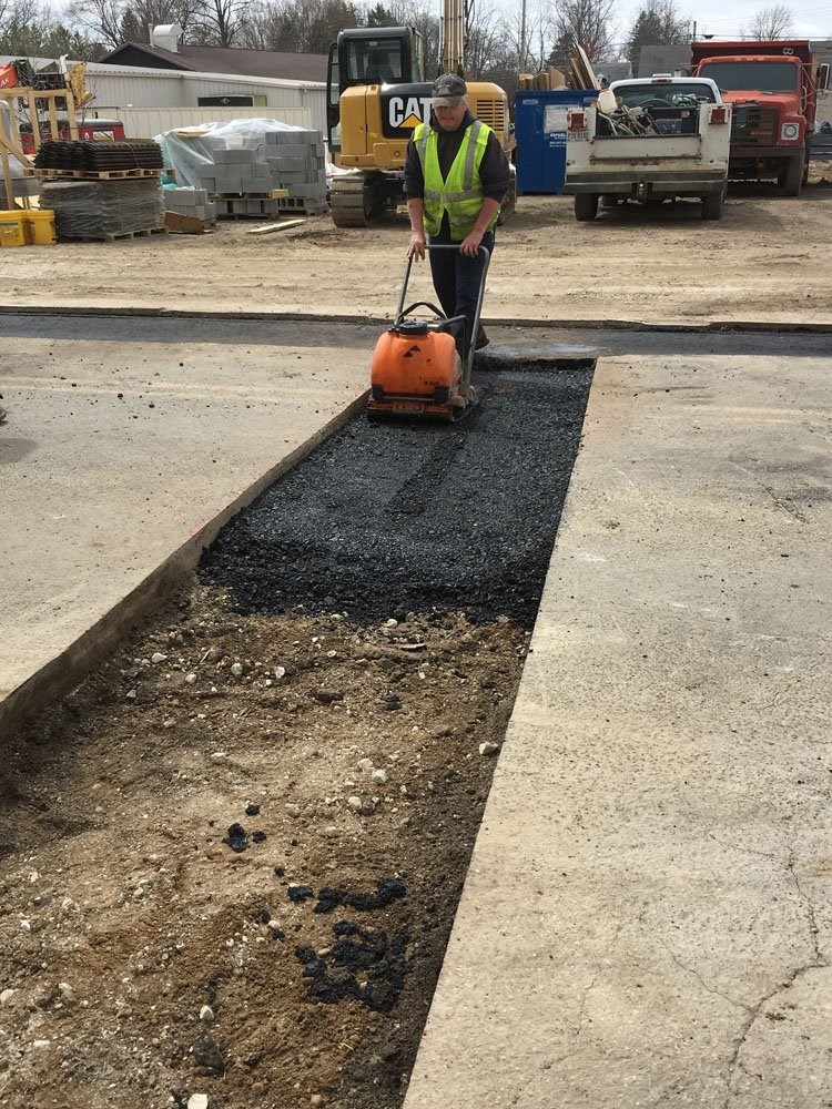 utility pavement cut