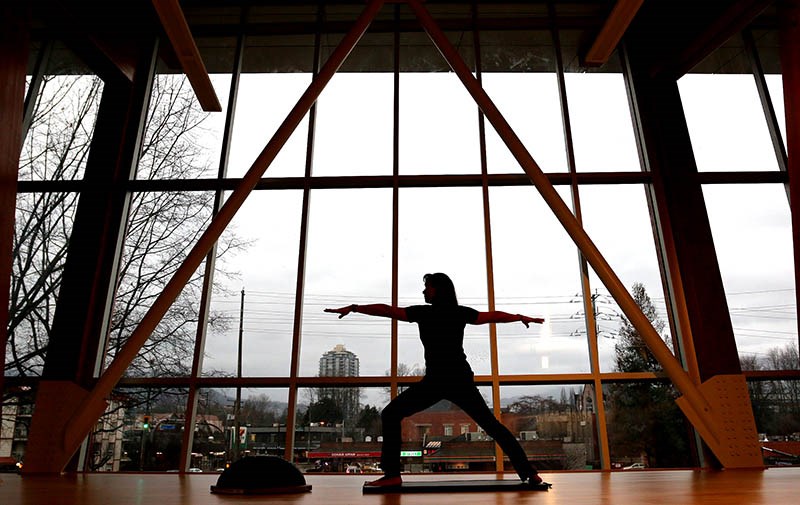 Lori Bowie, recreation director for the city of Port Coquitlam, in the new Port Coquitlam Community Centre upper studio in the fitness area that she helped to design. The two-storey 8,500-sq. ft. fitness centre opens Thursday.