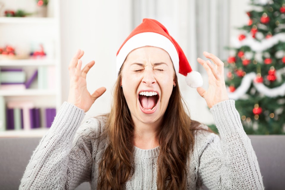 holiday season, stress, stock photo