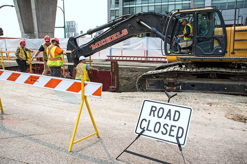 gas line work, file photo