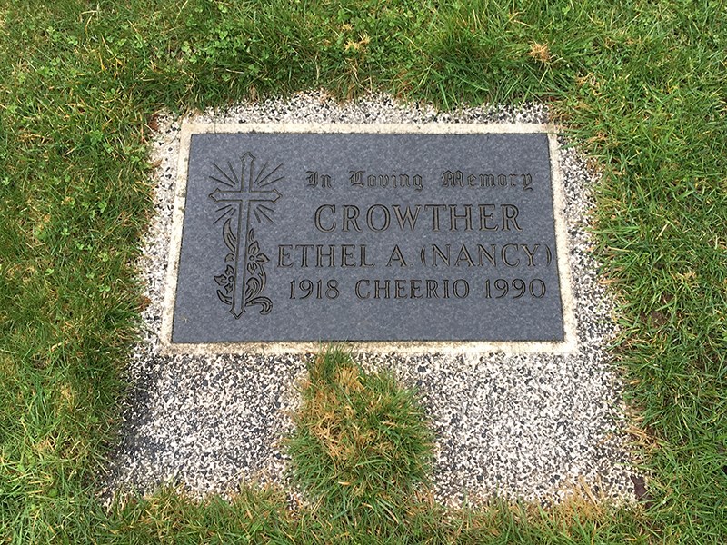 Nancy Crowther Powell River Regional Cemetery