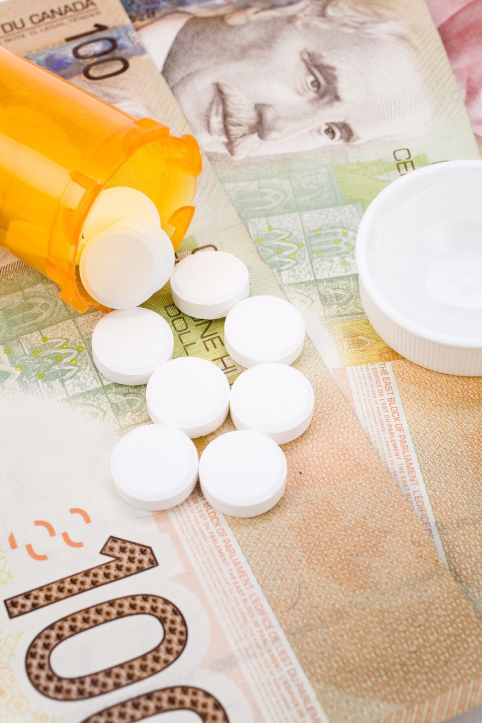 iStock, prescription drugs and money